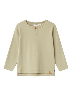 Lil' Atelier Gago fan LS blouse - Moss gray