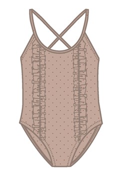 Lil' Atelier Helga swimsuit - Rose dust