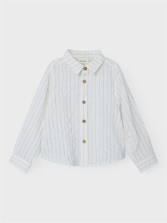 Lil' Atelier Frej LS shirt - Coconut milk