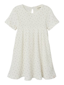 Lil' Atelier Hulla SS dress - Coconut milk