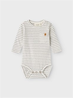 Lil' Atelier Hektor LS slim body - Limestone stripes