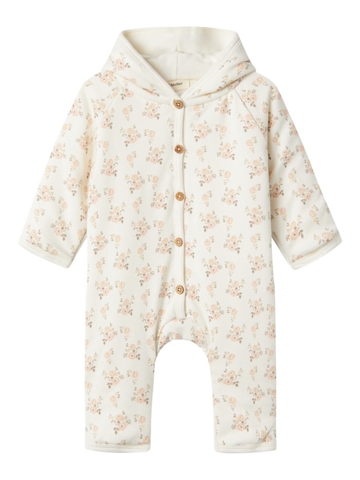 Lil\' Atelier Gio baby padded suit - Coconut Milk