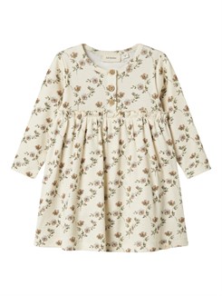 Lil' Atelier Gavo LS body dress - Turtledove flowers