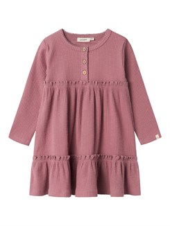 Lil' Atelier Fraja LS dress - Nostalgia Rose