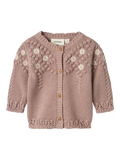 Lil' Atelier Brianna LS knit cardigan - Etherea