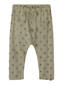 Lil' Atelier Gago loose pants - Moss gray