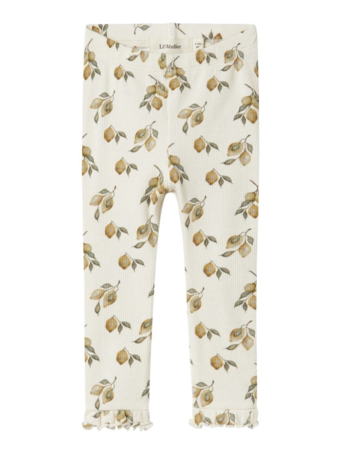 Lil\' Atelier Gavo slim leggings - Turtledove Lemon