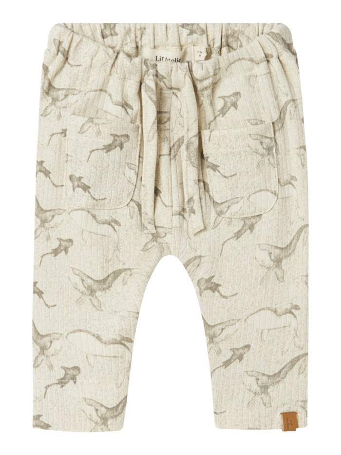 Lil\' Atelier Gio loose pants - Turtledove whale