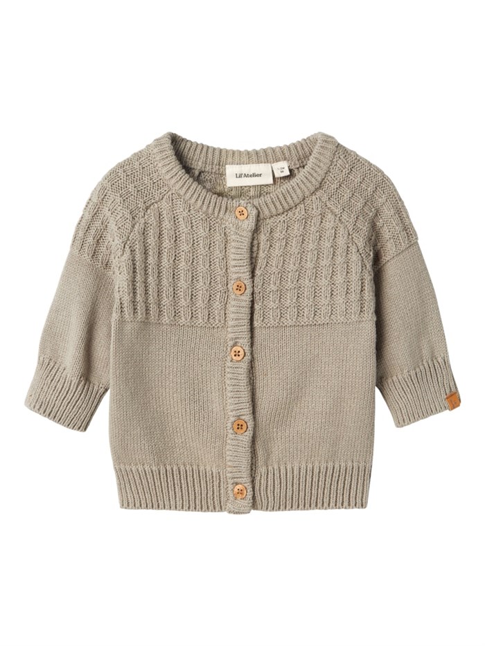 Lil\' Atelier Dajan LS knit cardigan - Forest Fog