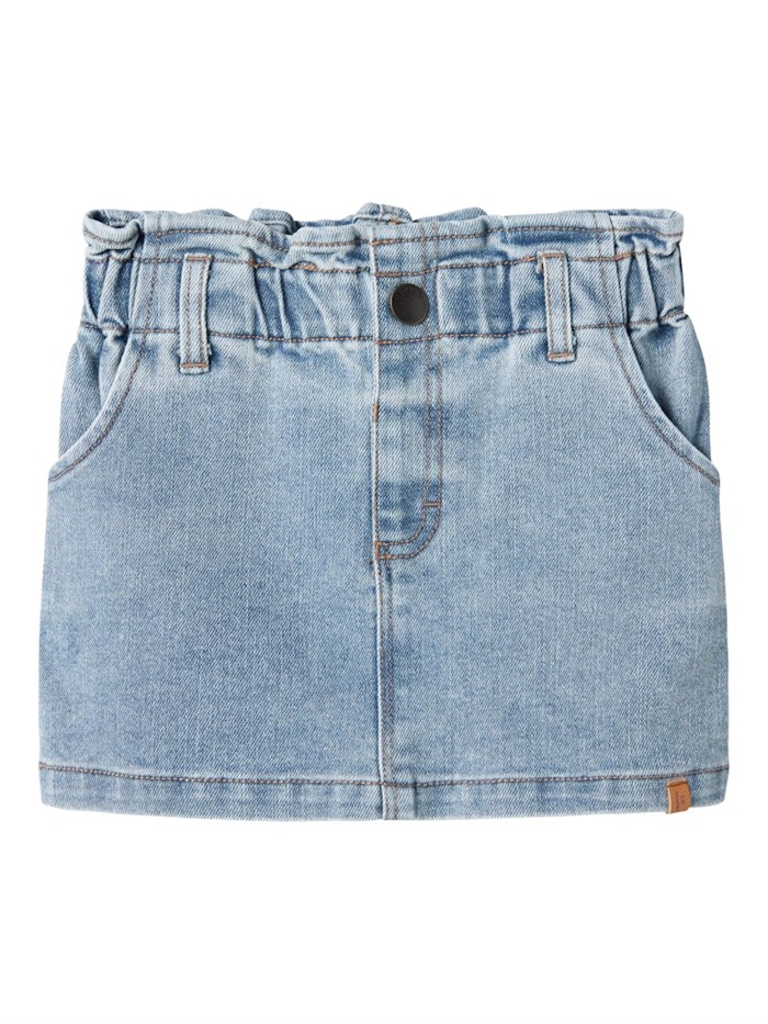 Lil\' Atelier Darlee denim skirt - Medium blue Denim