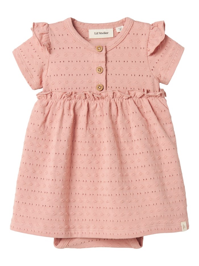 Lil\' Atelier Jamla SS body dress - Misty Rose