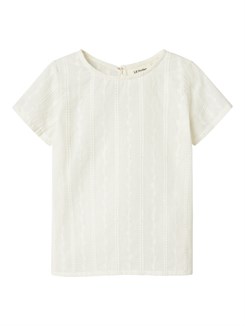Lil' Atelier Jazelle SS loose shirt - Coconut Milk