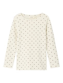 Lil' Atelier Lago LS slim top - Turtledove ladybug