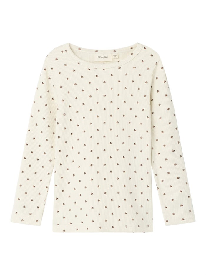 Lil\' Atelier Lago LS slim top - Turtledove ladybug