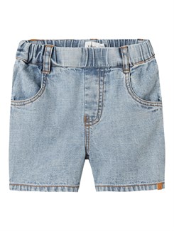 Lil' Atelier Hilbert loose denim shorts - Light Blue Denim