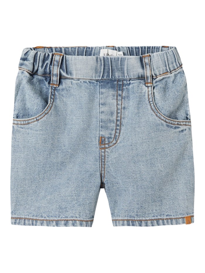 Lil\' Atelier Hilbert loose denim shorts - Light Blue Denim