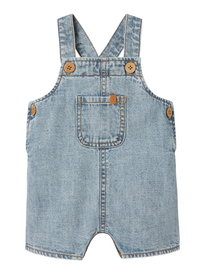 Lil\' Atelier Hilbert short overall - Light Blue Denim