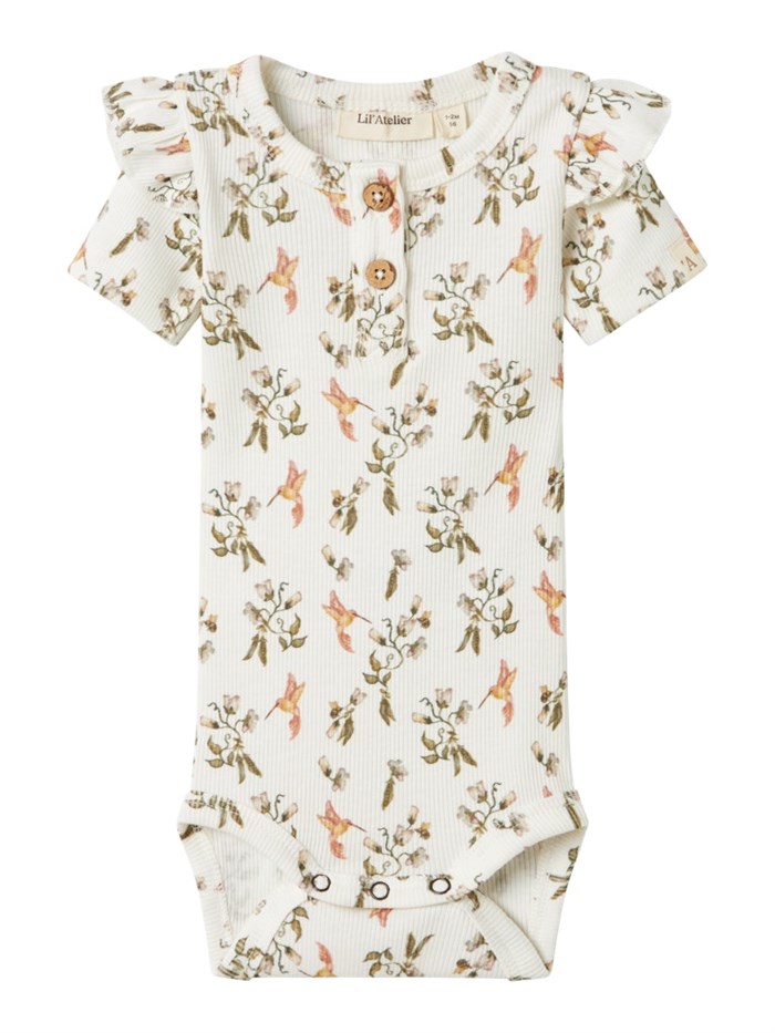 Lil\' Atelier Lavo SS slim body - Coconut Milk - Humming bird
