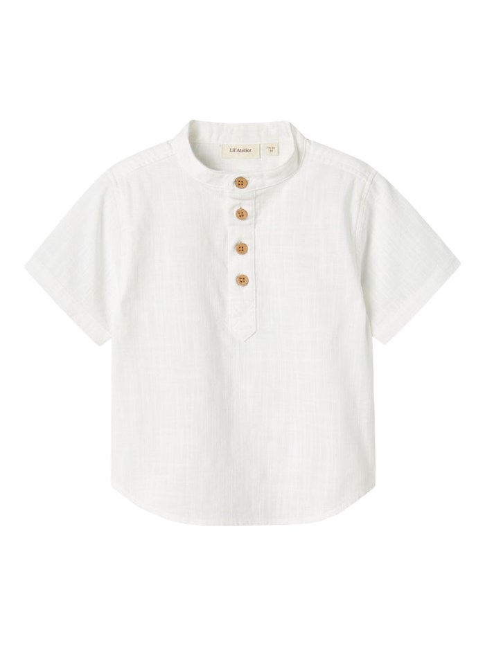 Lil\' Atelier Hugo SS loose shirt - Coconut Milk