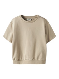 Lil' Atelier Mads SS loose sweat - Irish Cream