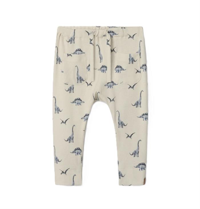 Lil\' Atelier Geo loose pants - Turtledove dino 