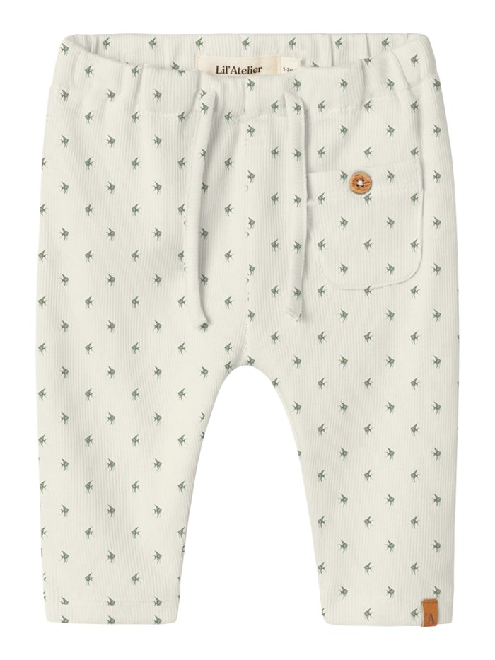 Lil\' Atelier Lavo loose pants - Coconut Milk - Fish