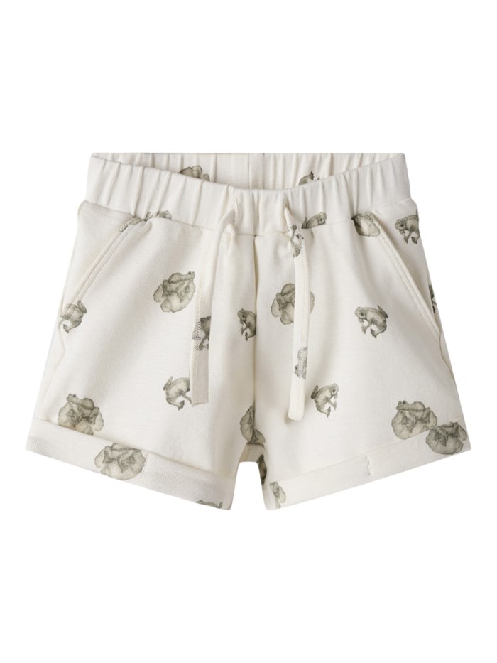 Lil\' Atelier Gayo shorts - Coconut Milk Frog