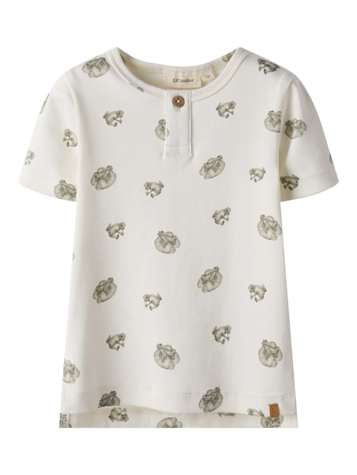 Lil\' Atelier Gayo SS slim tee - Coconut Milk Frog