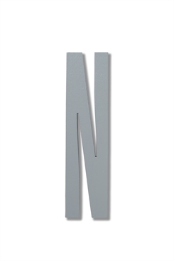 Design Letters ABC Træ Bogstaver i grå (N)