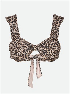 Rosemunde Shiitake Bandeau bikini top - Leopard print