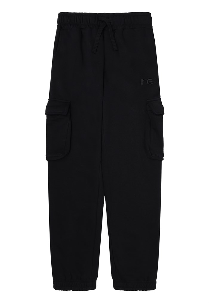 The New Re:carge cargo sweatpants - Black Beauty