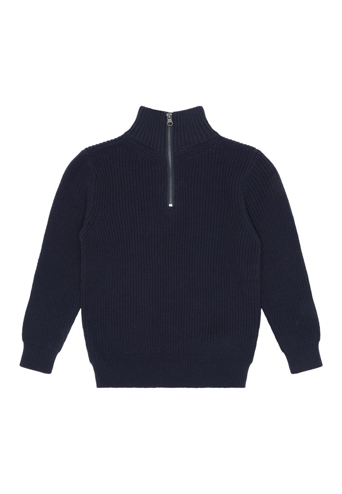 The New Linus Jacquard pullover - Navy Blazer