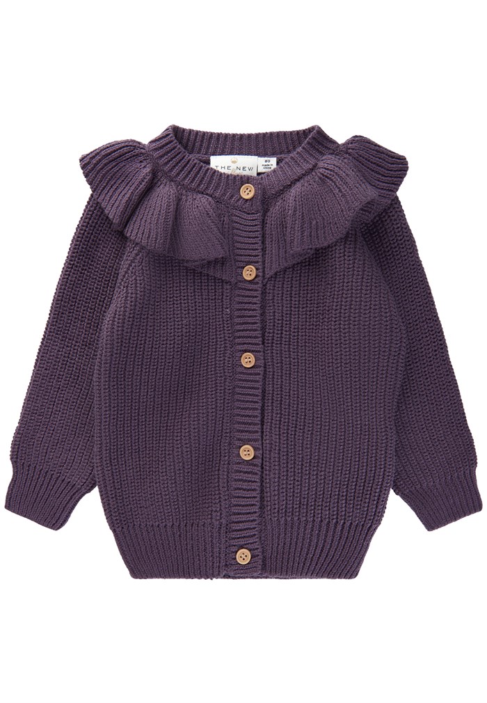 The New Olly Colar Cardigan - Vintage Violet