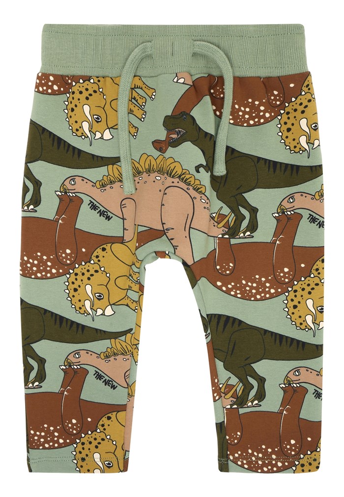 The New Lee Sweatpants - Hedge Green Dino AOP