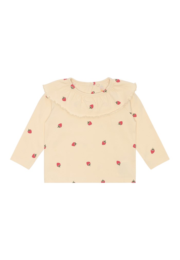 The New Larawila LS Tee - Angora Strawberry AOP