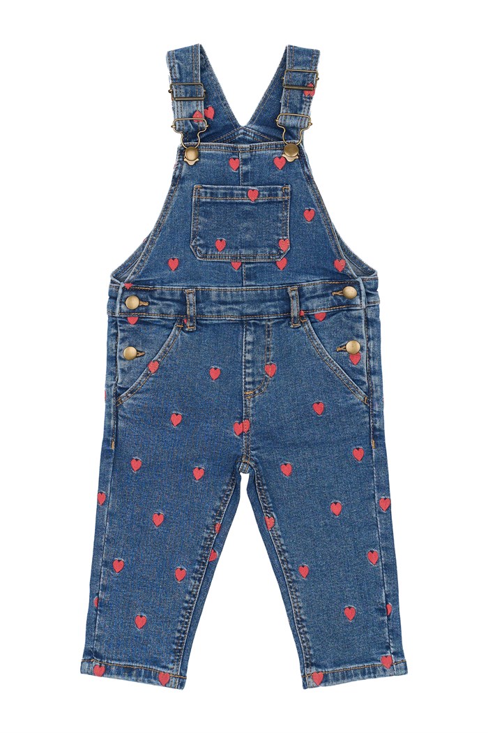 The New Lovia Denim dungarees - Medium blue denim wash