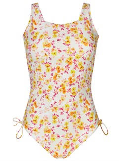 Rosemunde Shitake swimsuit - Light watercolor flower print
