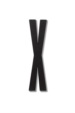 Design Letters ABC Træ Bogstaver i sort (X)