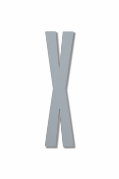 Design Letters ABC Træ Bogstaver i grå (X)