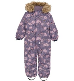 Minymo snowsuit AOP - Purple Sage